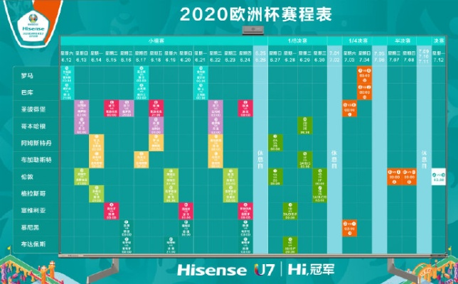 2020年欧洲杯海信 2021欧洲杯赛程表看欧洲杯选u7海信电视商城